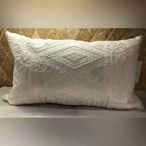Callisto Home Beaded Embroidered Accent Pillow